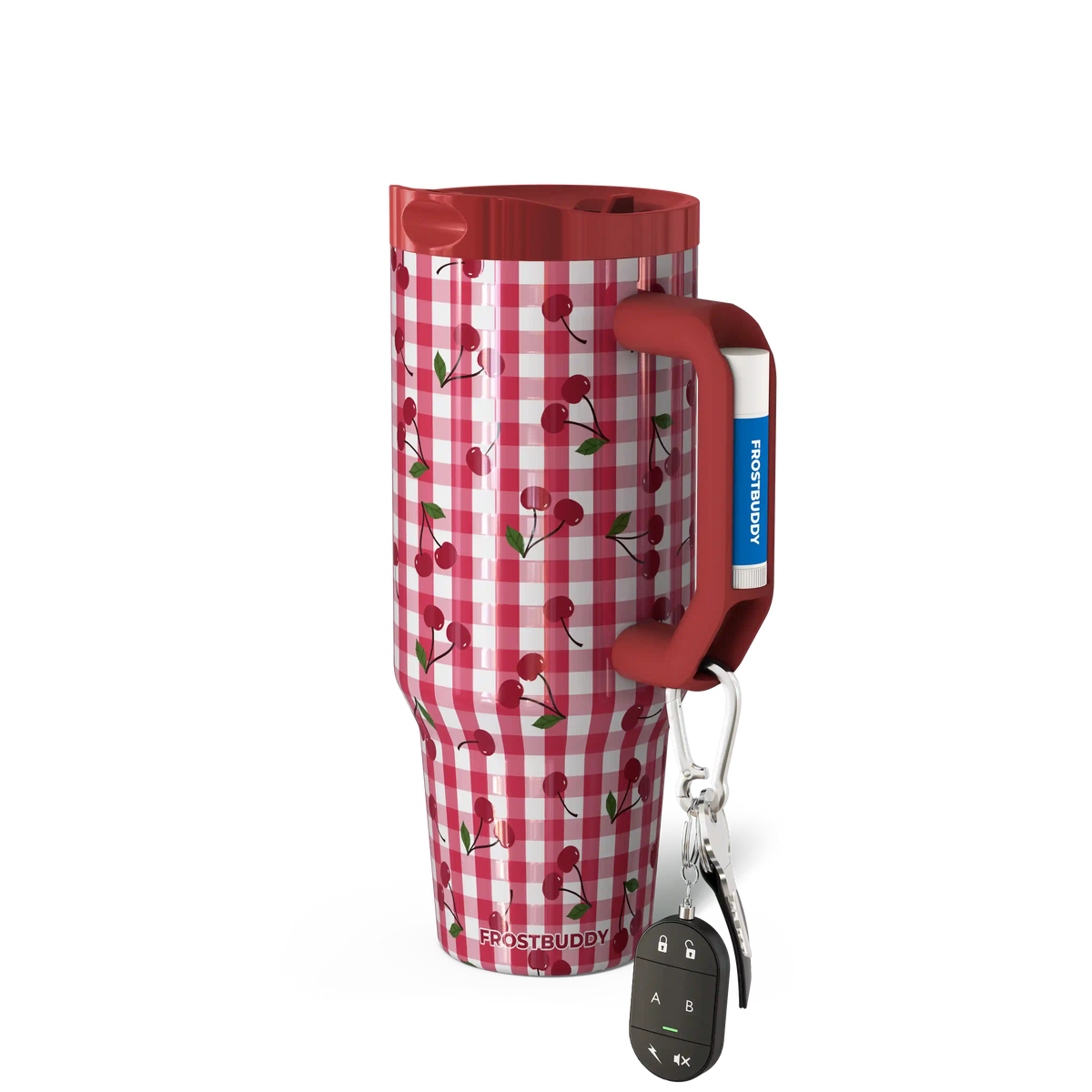 Thicc Buddy 40oz | Cherry Gingham